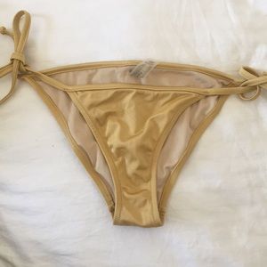 Victoria’s Secret gold bikini bottom